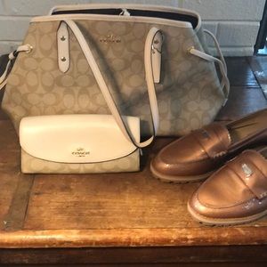 Coach Bundle (purse, wallet and loafers)